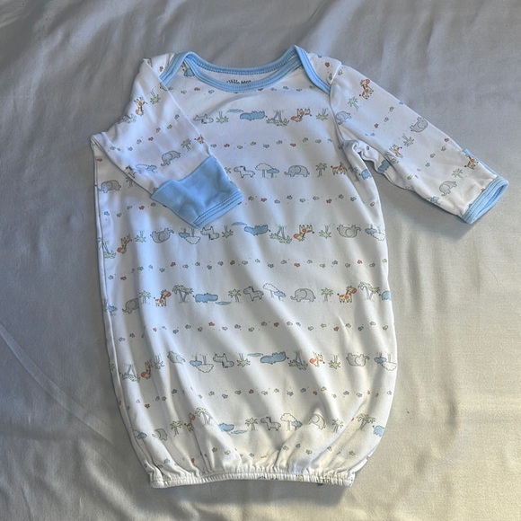 Little Me - convertible newborn Blue and White Sleep gown for Cozy Nights - Picture 1 of 4